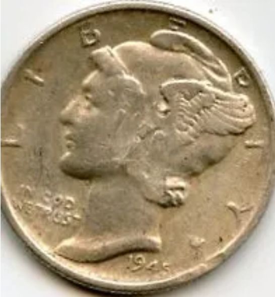 1945-S Mercury Dime