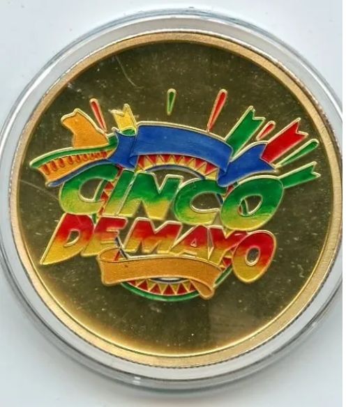 Cinco Demayo 1OOZ Enameled Silver