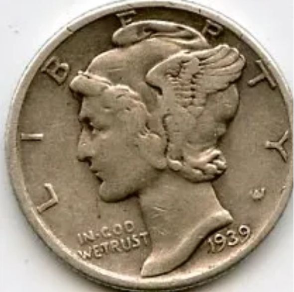 1939-P Mercury Dime