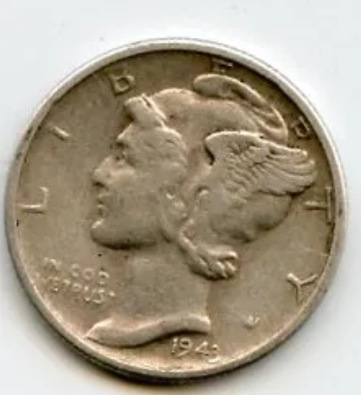 1943-S Mercury Dime
