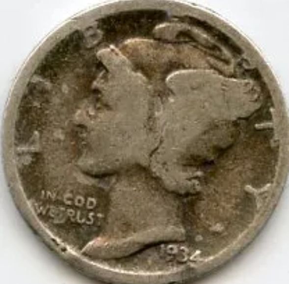 1934-D Mercury Dime