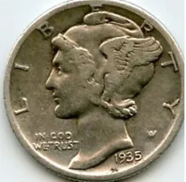 1935-S Mercury Dime