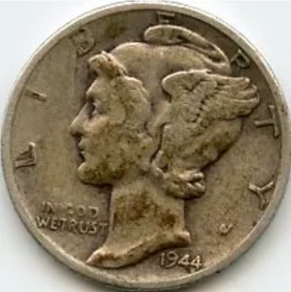 1944-S Mercury Dime