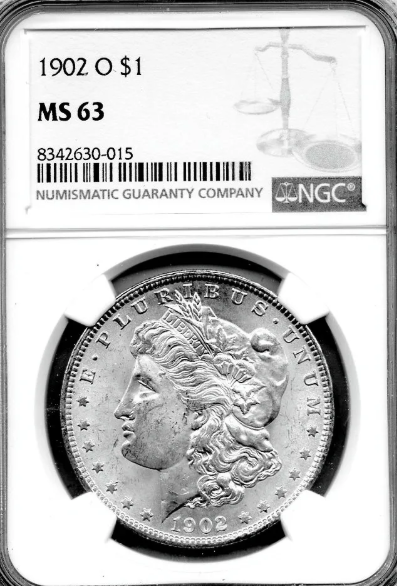 1902-O $1 Morgan NGC MS63