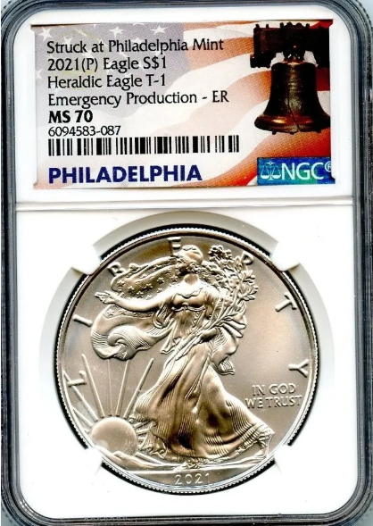 2021-(p)$1 ASE NGC MS70 T-1