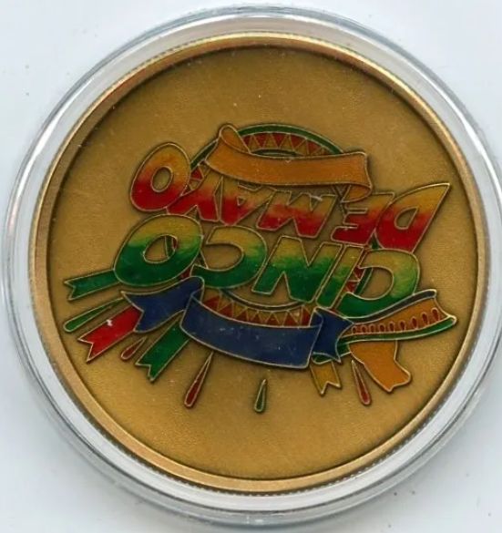 Cinco Demayo 1OZ Enameled Bronze