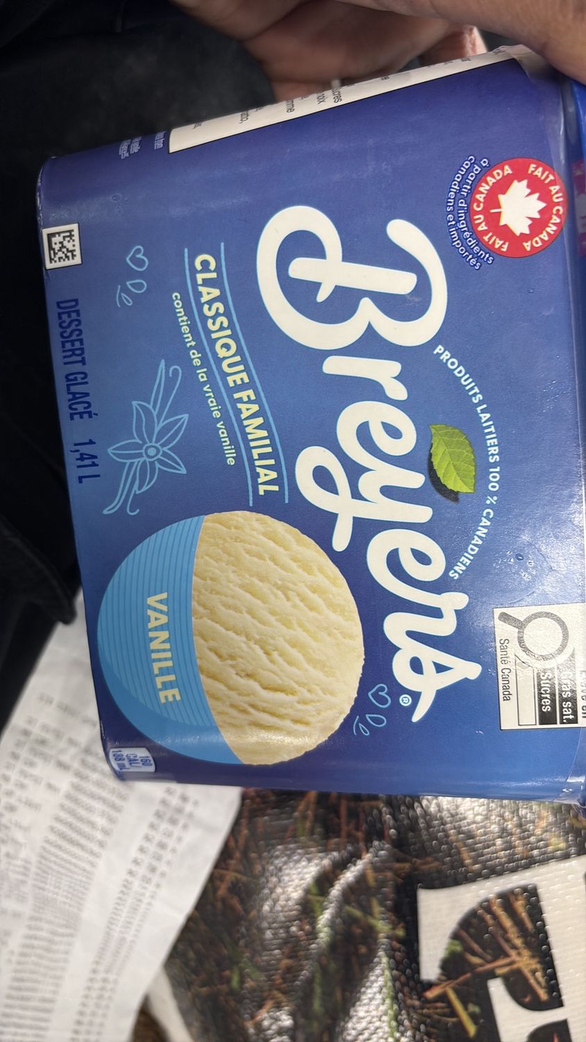 Breyers vanilla 188 ml 