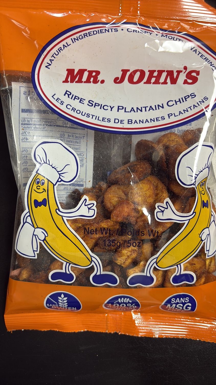 Mr John’s ripe plantain chips 135 g