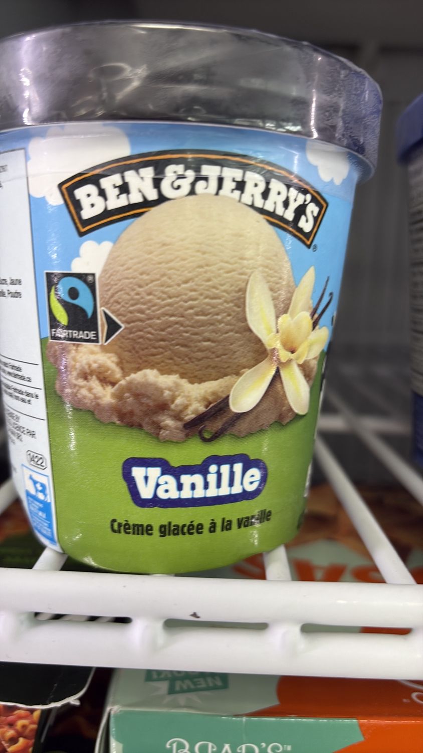 Ben &amp; Jerry vanilla 473 ml