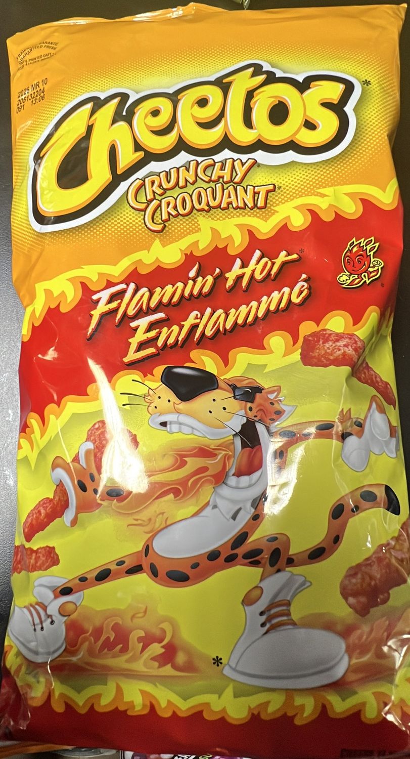 Cheetos crunchy croquant flaming hot 285g