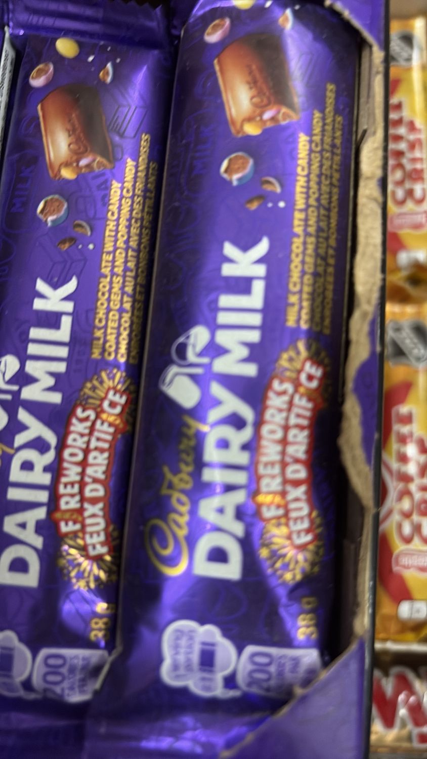 Dairy milk 38 g
