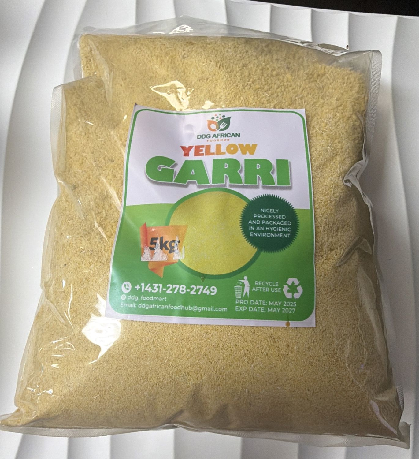 Ddg African Yellow Garri 5 Kg