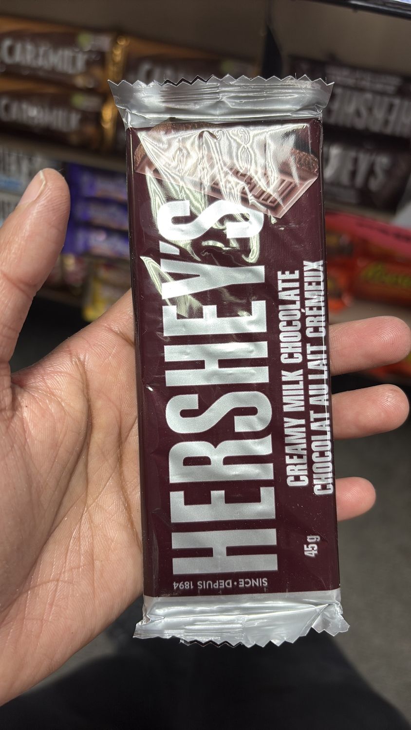 Hershey’s creamy milk chocolate 45 g
