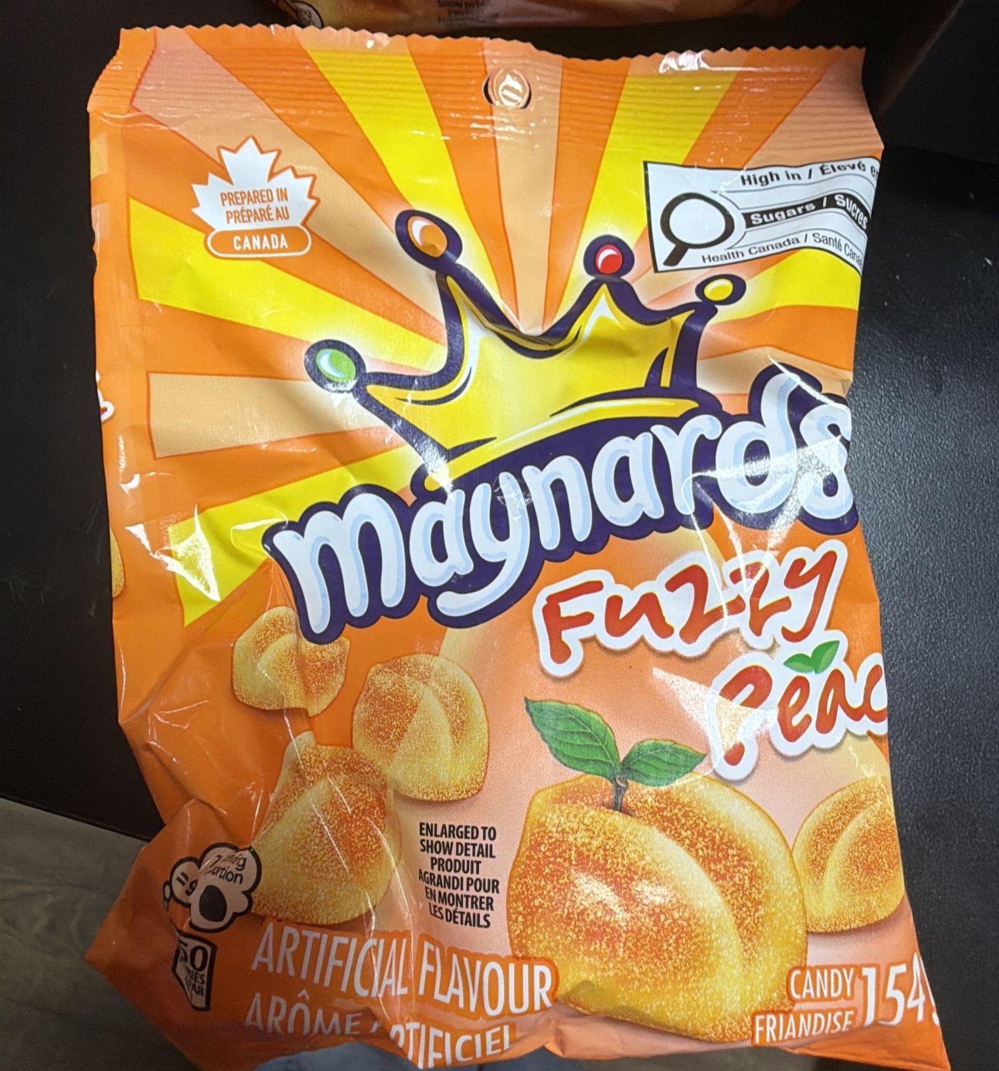 Maynards Fuzzzy peach 154g
