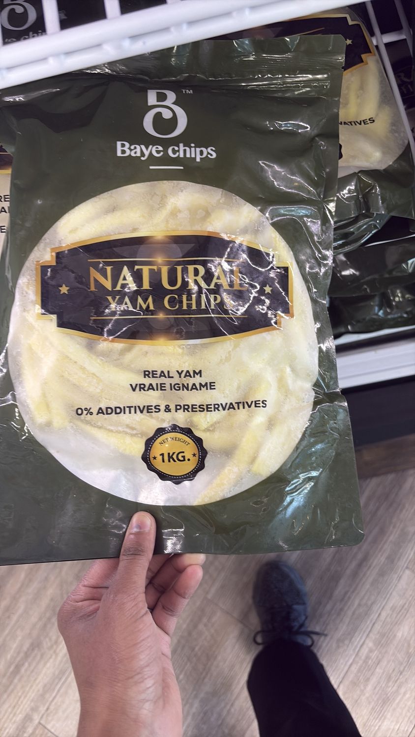 Natural yam chips 1 kg