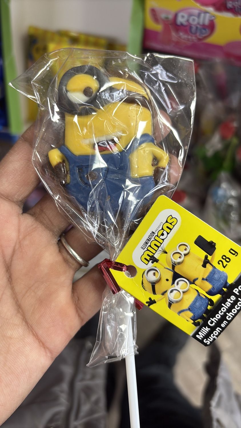 Minions chocolate pop 28 g