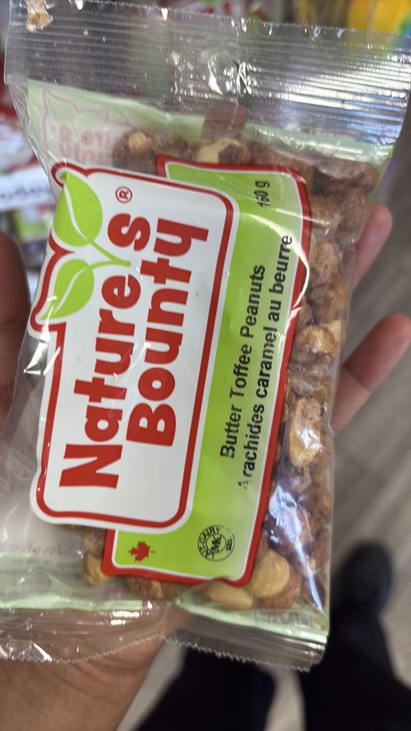 Nature bounty toffee peanut 160 g