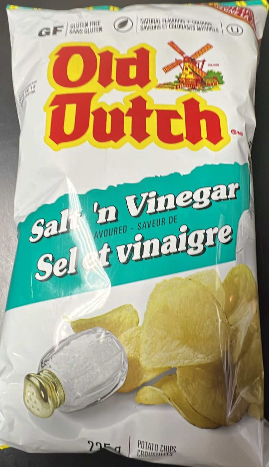 Old Dutch salt ‘n vinegar flavoured 235g