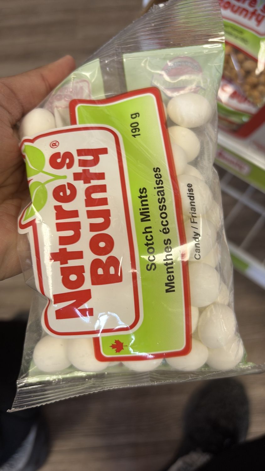 Nature bounty scotch mints