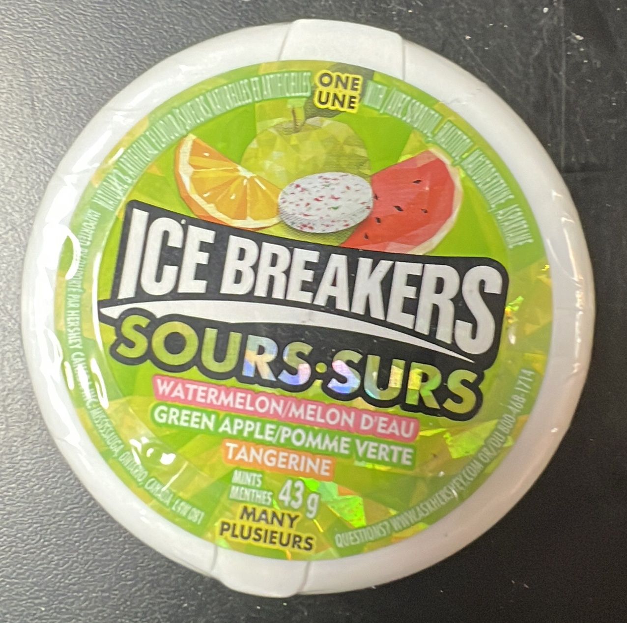 Ice Breakers watermelon green apple 43g