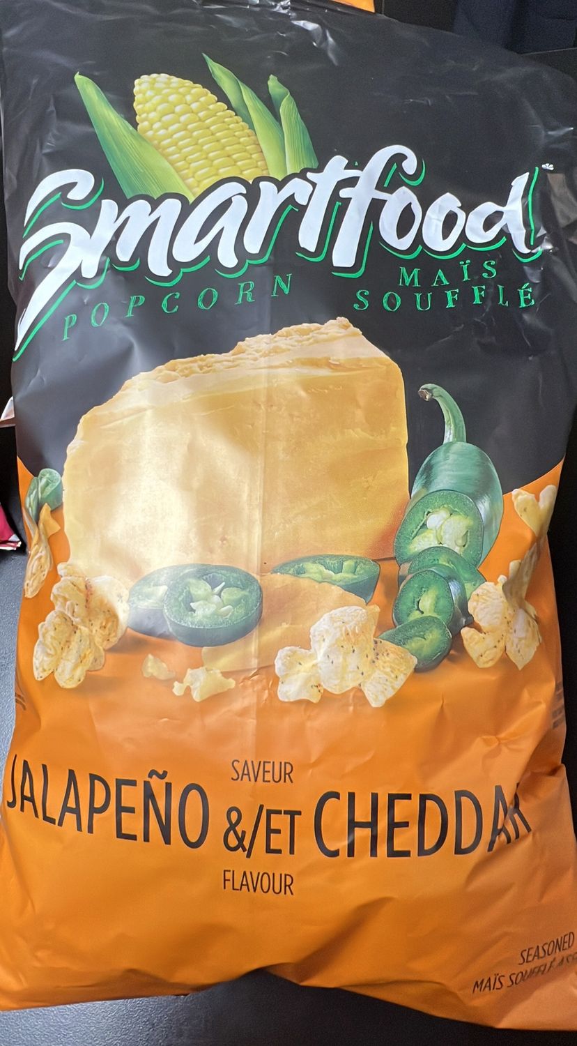 Smartfood popcorn jalapeño &amp; et cheddar flavour 180g