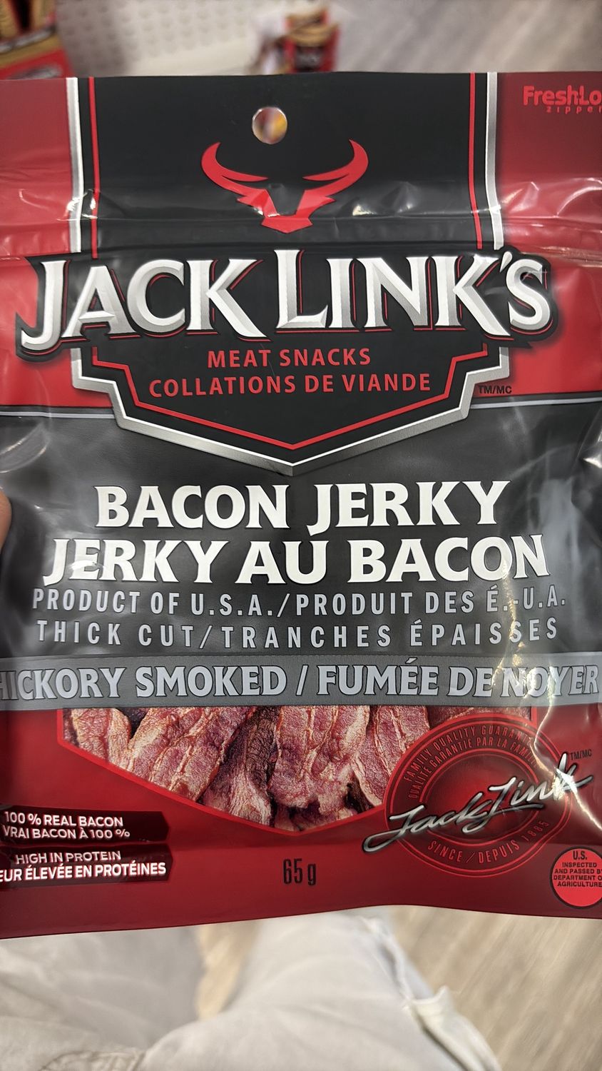 Jack links bacon jerky 65 g
