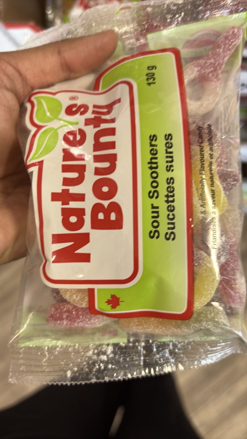 Nature bounty sour soothers 130 g