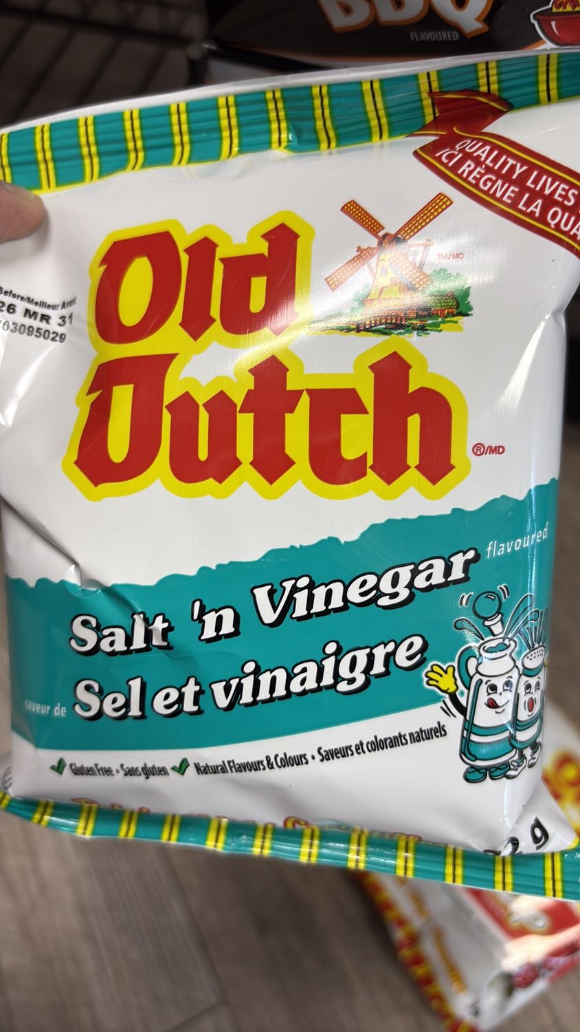 Old Dutch salt &amp; vinegar 32 g