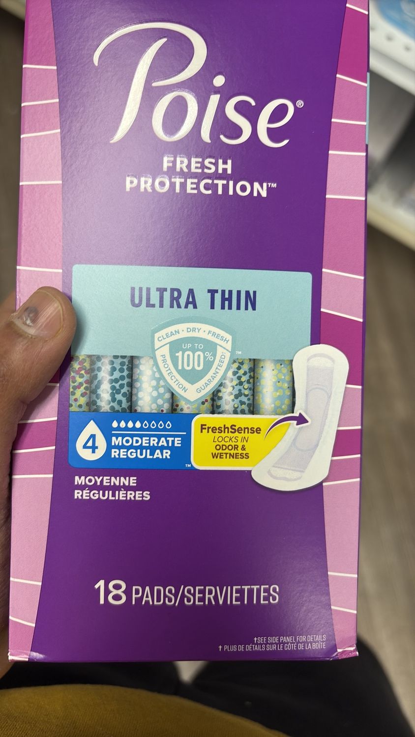 Poise fresh protection 18 pads