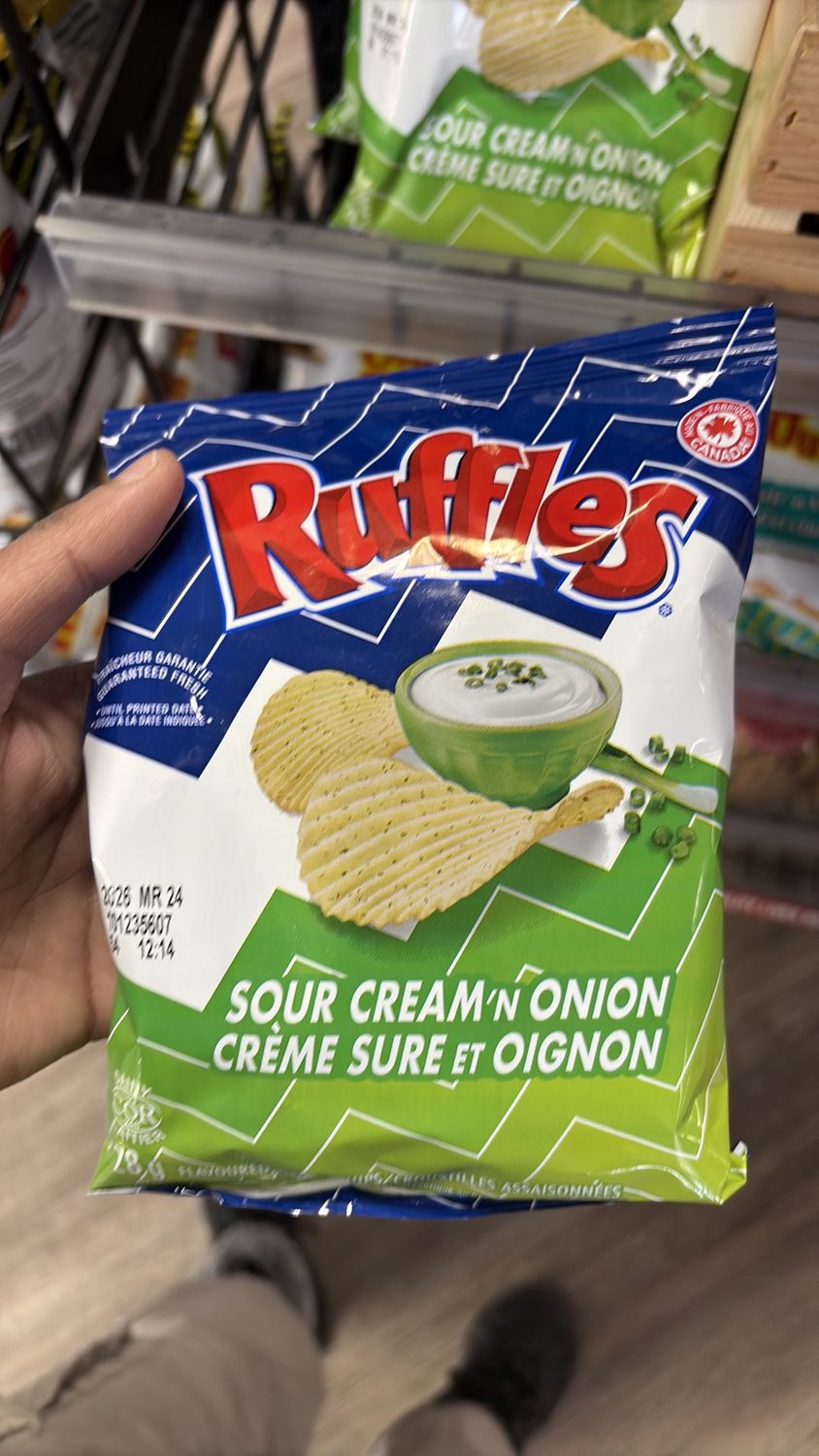 Ruffles sour cream n onion 28 g