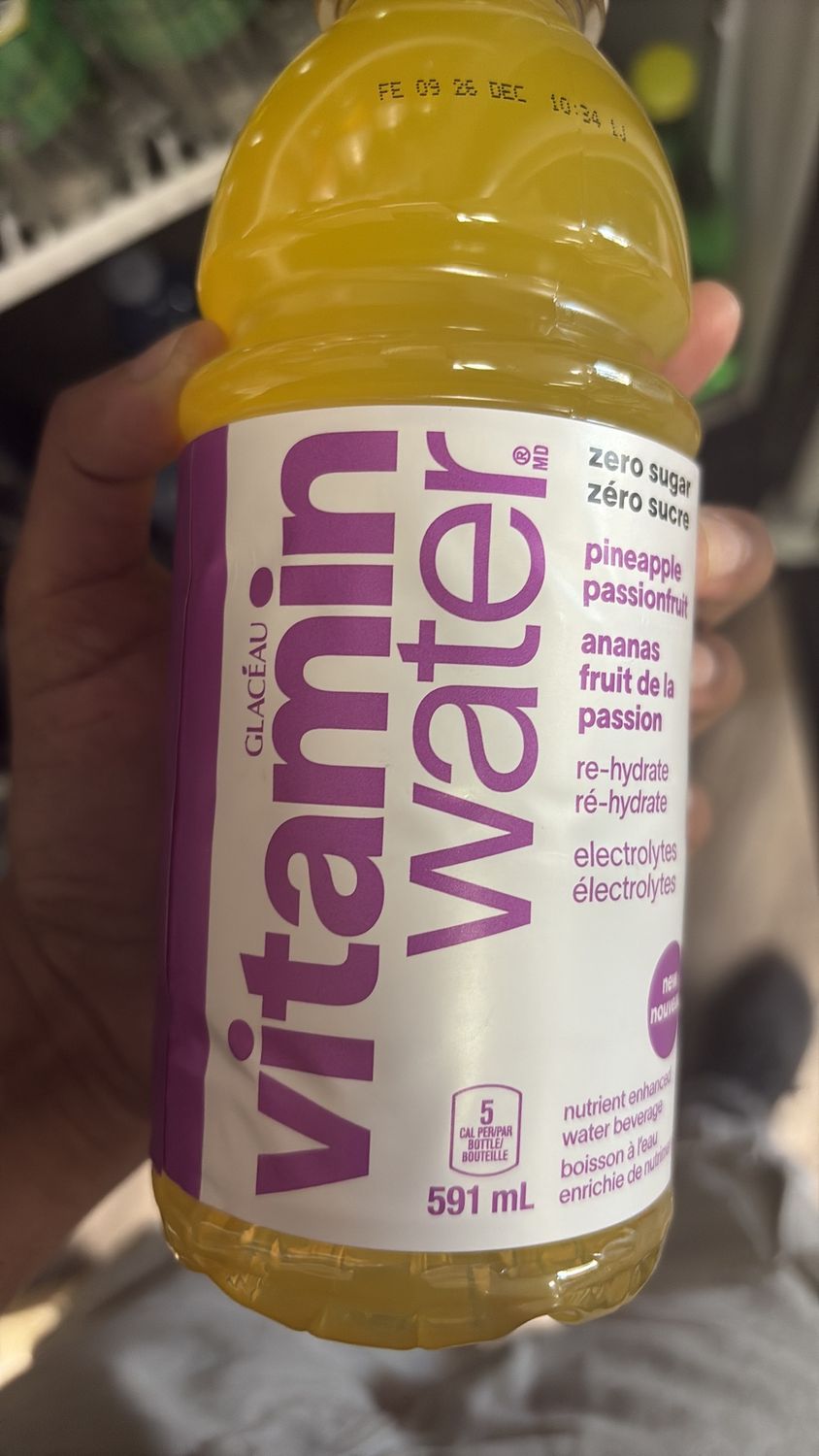Vitamin water pineapple zero sugar 591 ml