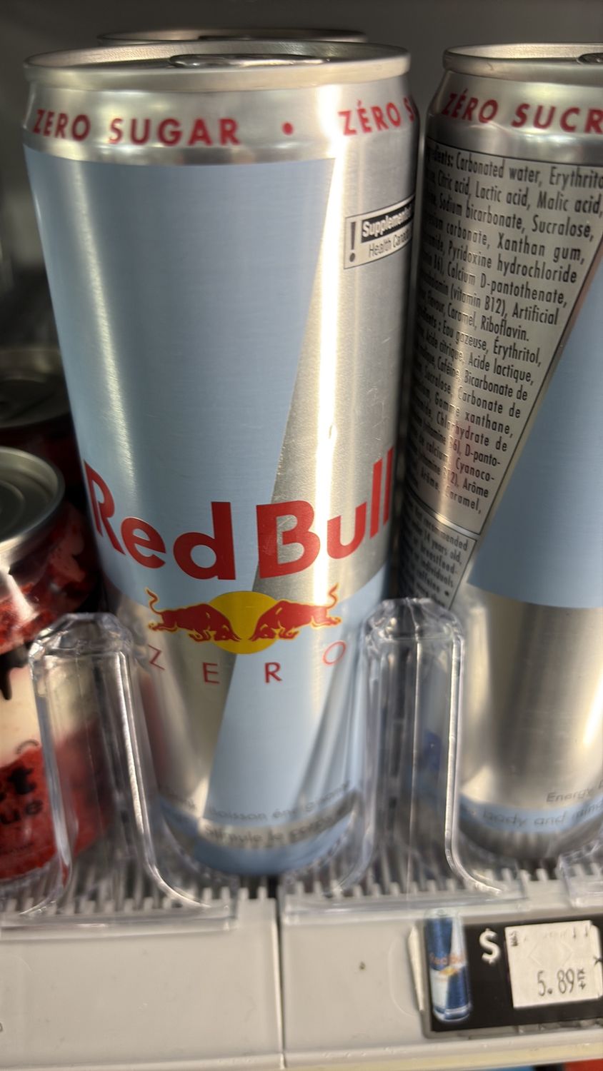 Red bull zero sugar 473 ml