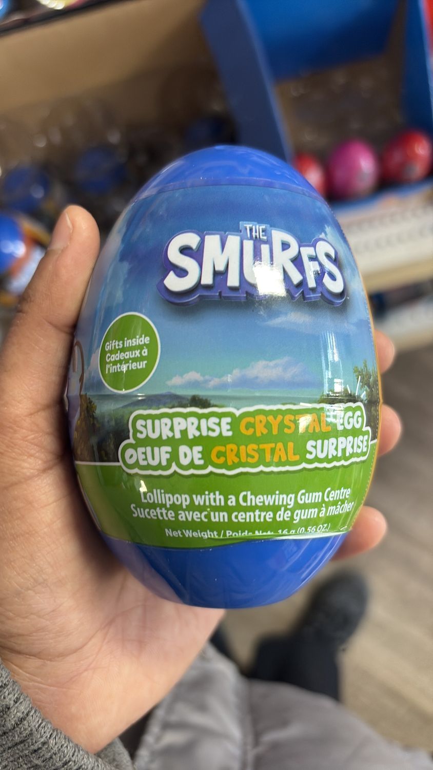 The smurfs crystal egg 16 g