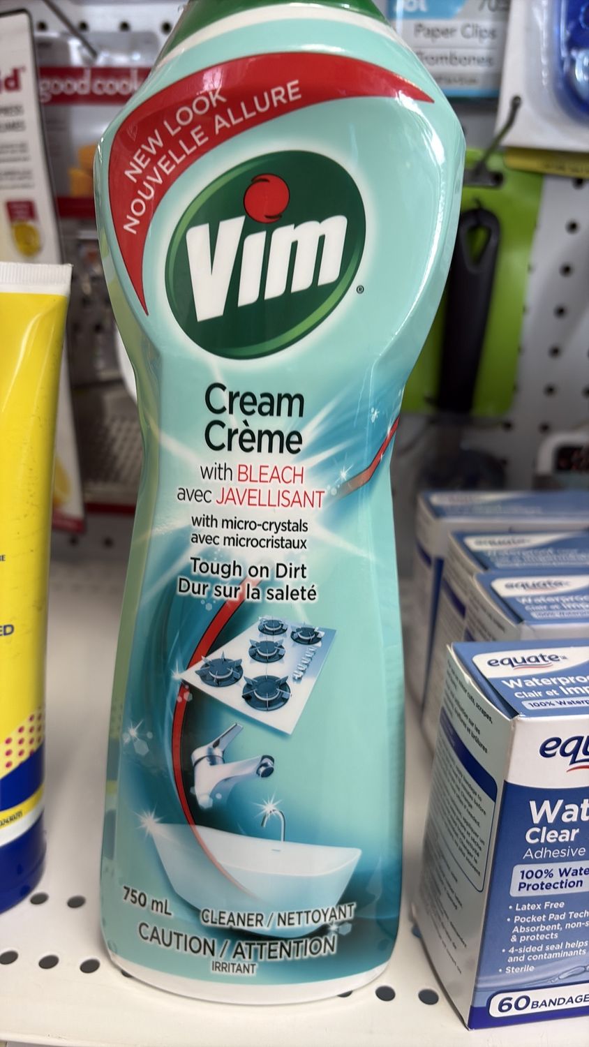 Vim cream with bleach 750 ml