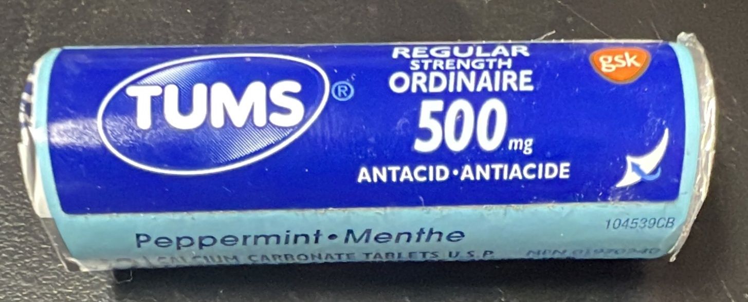 Tums regular strength antacid
