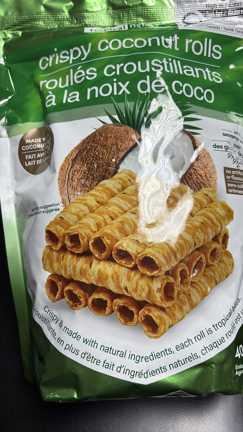 Crispy coconut rolls 400 g 