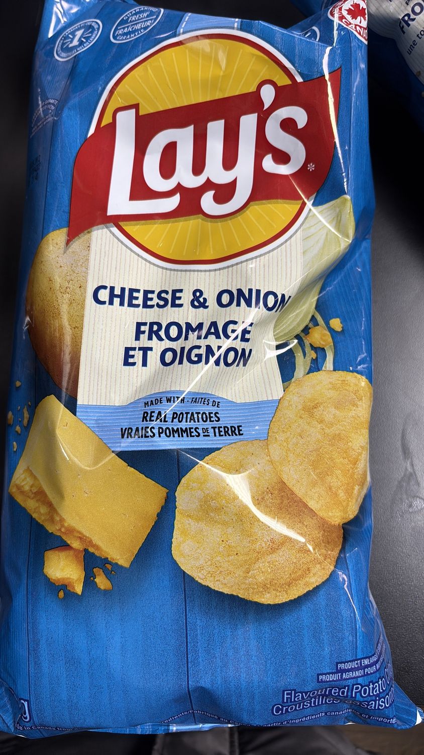 Lays cheese &amp; onion 220 g