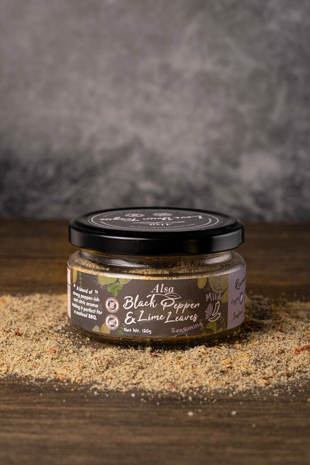Black Pepper and Lime Leaves BBQ Prawn Seasoning