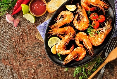 Black Pepper and Lime Leaves BBQ Prawn Seasoning