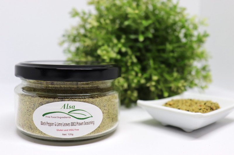 Black Pepper and Lime Leaves BBQ Prawn Seasoning Black Pepper and Lime Leaves BBQ Prawn Seasoning