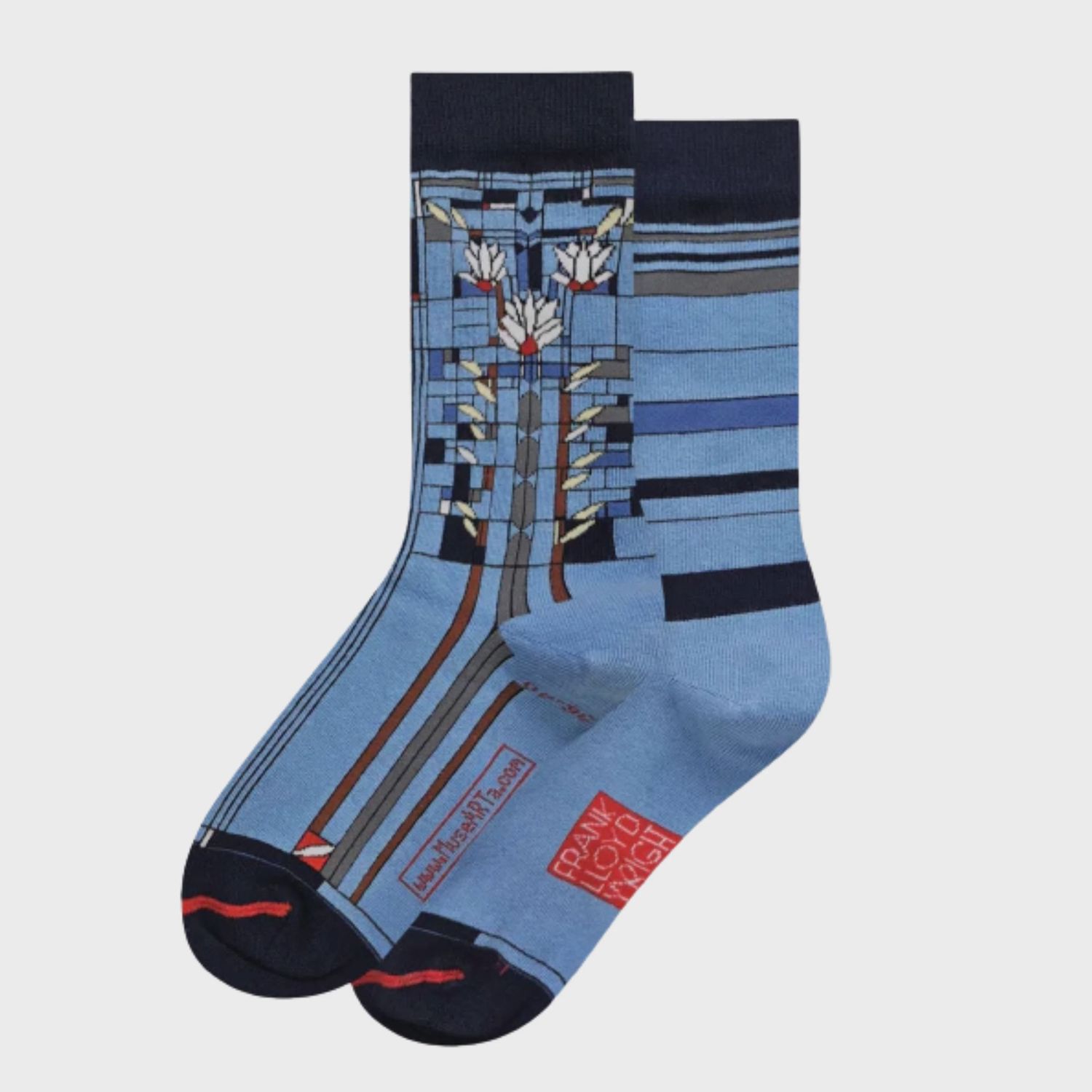 Waterlilies Art Glass Socks
