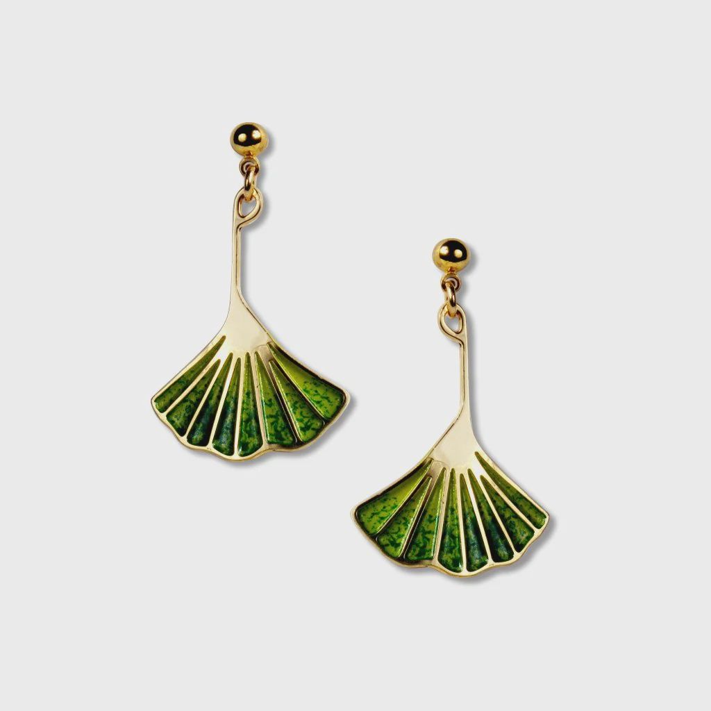 Ginkgo Leaf Earrings