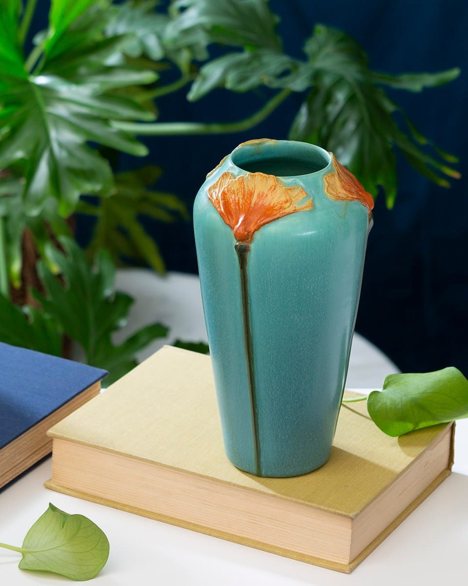 Scenic Poppy Vase