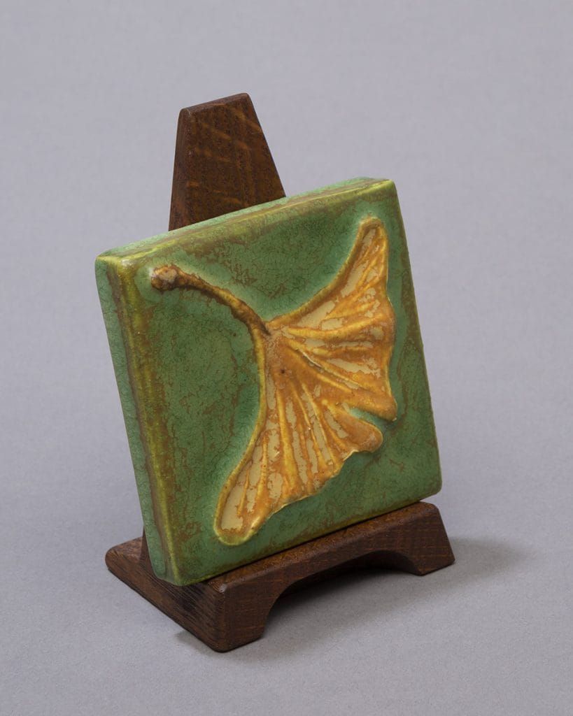 Timeless Ginkgo 3x3 Tile, Colour: Algae