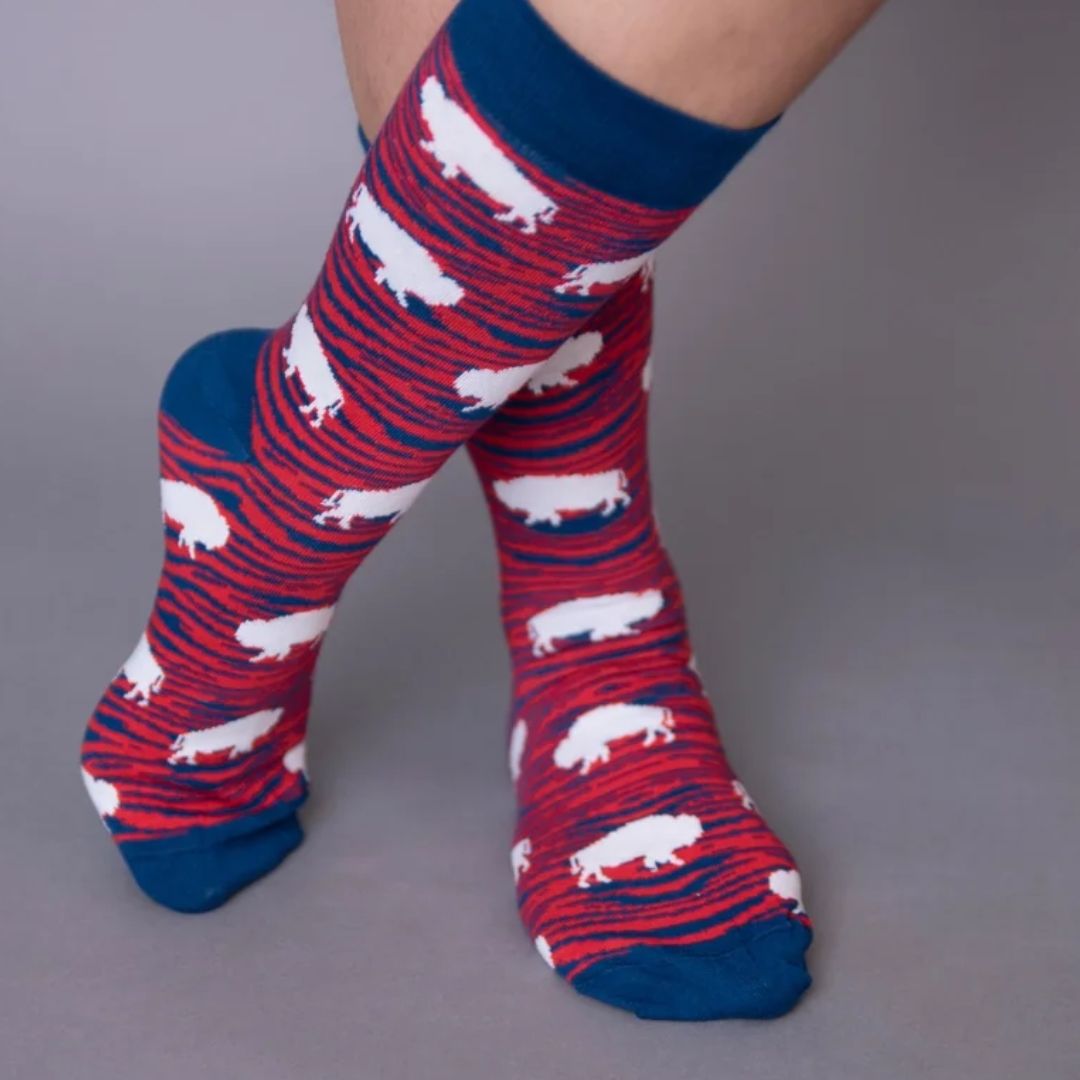 Bills Zubaz Inspired Socks