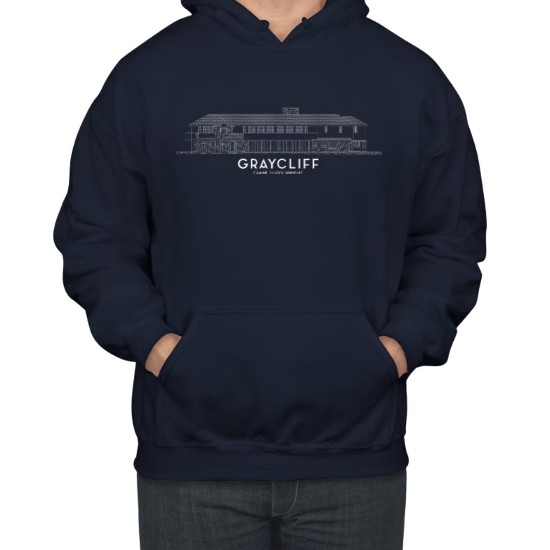 Graycliff Blueprint Hoodie, Colour: Navy, Size: Small