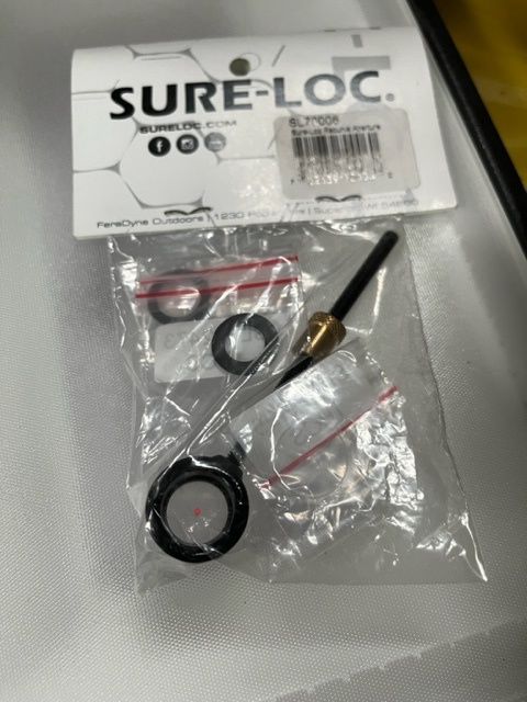 Sure-Loc Recurve sight aperture w/lens- Clearance Sale, Color: #FCA726