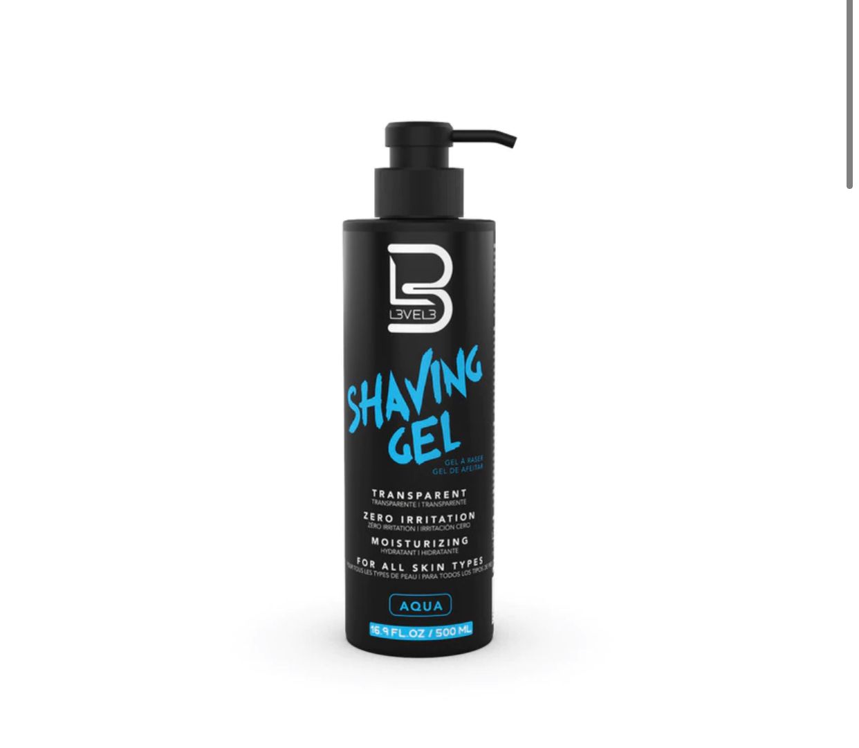 L3VEL 3 Shaving Gel Aqua- 500 ML