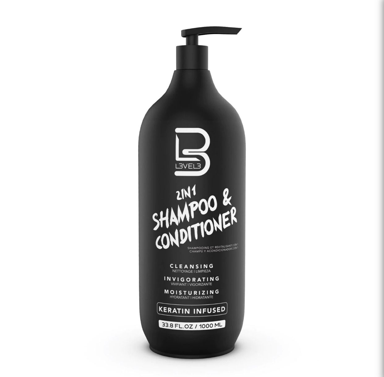L3VEL 3 2 in 1 Shampoo &amp; Conditioner- 1000 ML