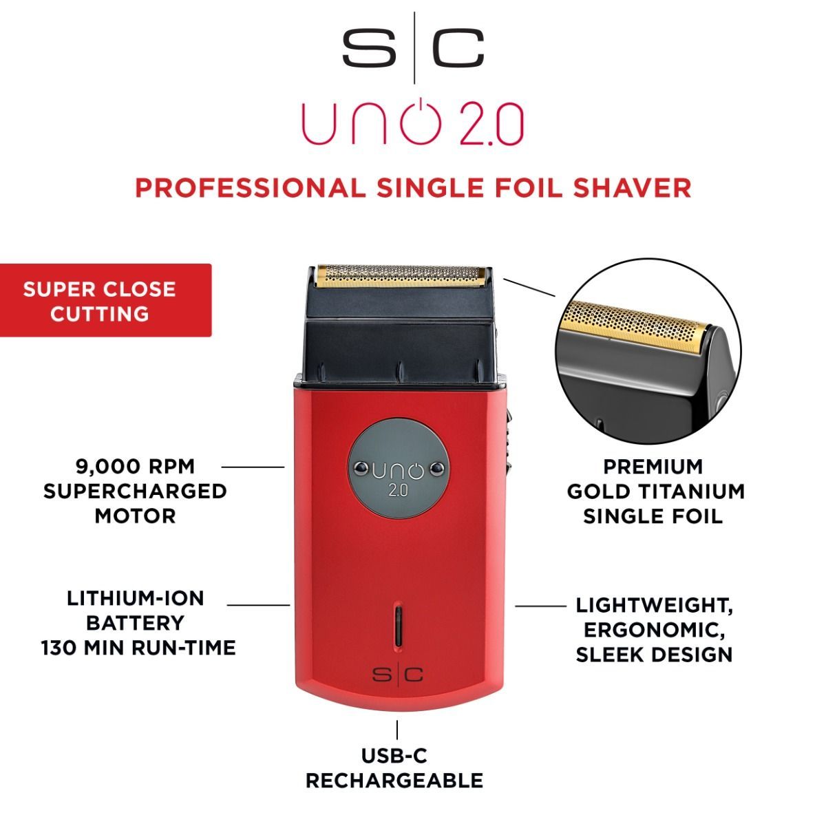 StyleCraft Uno 2.0 Professional Single Foil Shaver StyleCraft Uno 2.0 Professional Single Foil Shaver